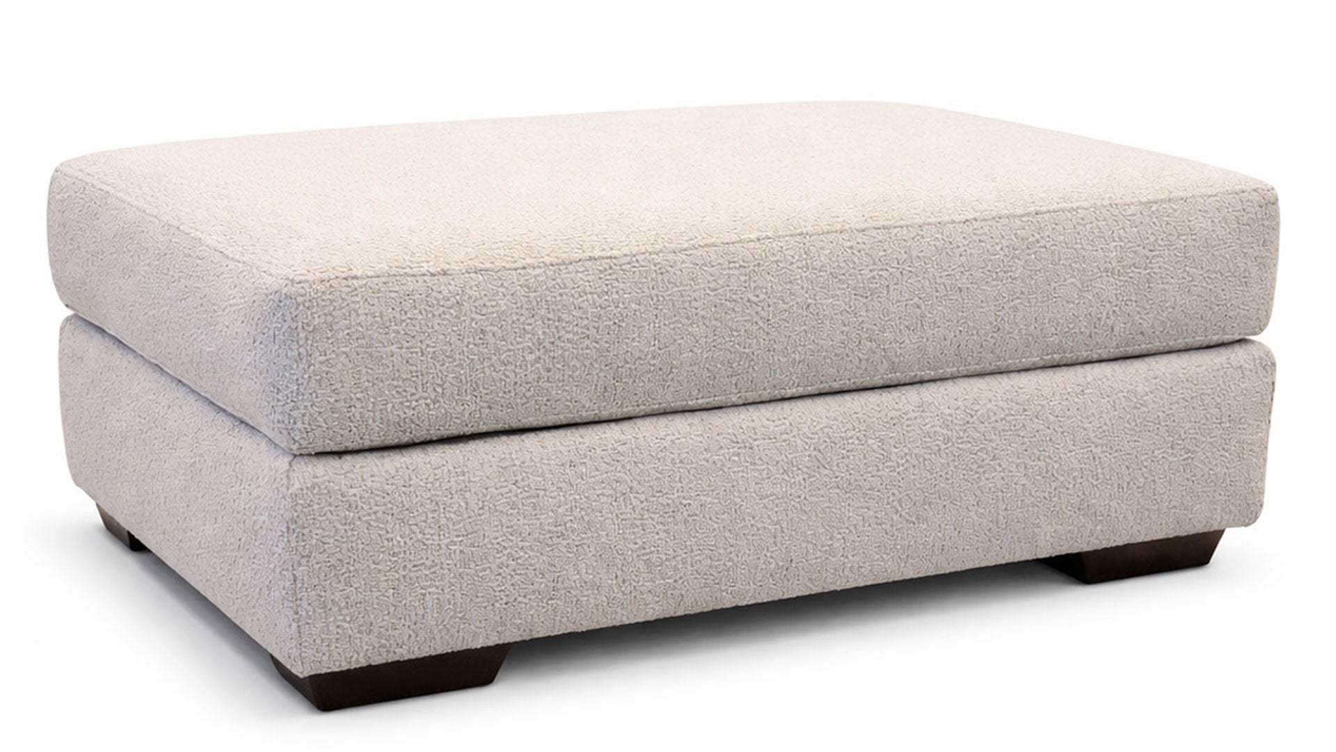 Journey Bisque Crypton Fabric Ottoman by Mayo | Gallery Furniture