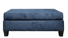 Suave Navy Ottoman