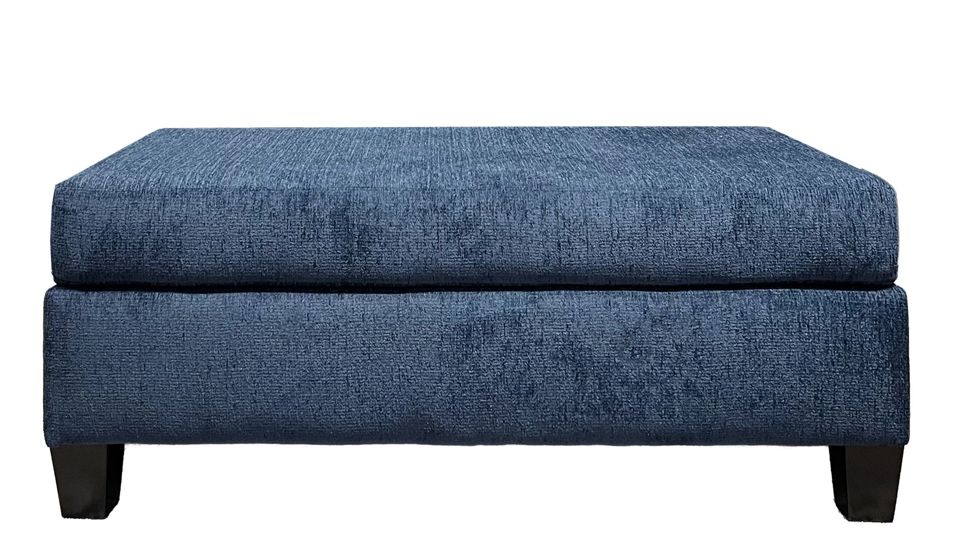 Suave Navy Ottoman