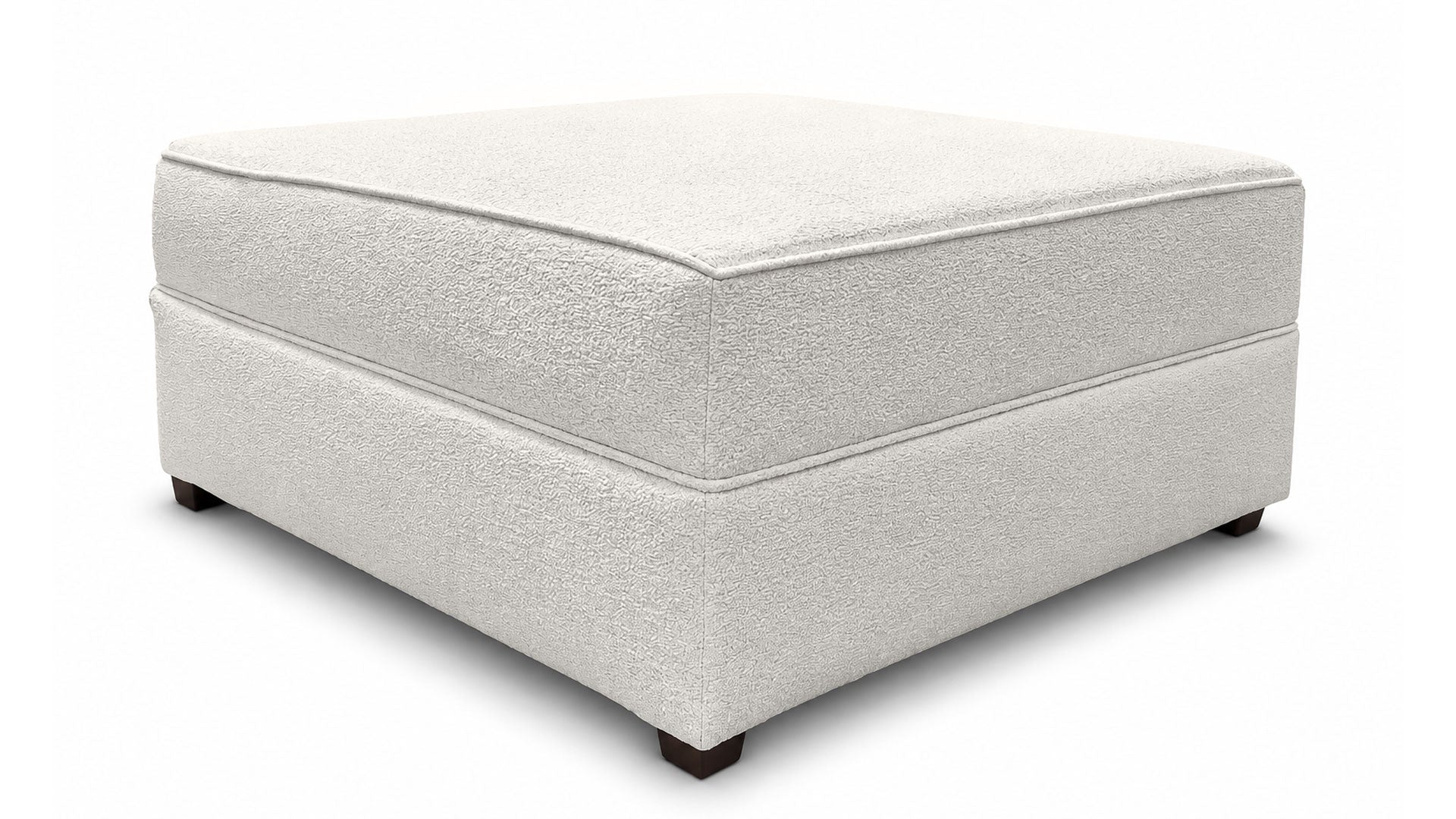 Amara Chalk Performance Fabric Ottoman