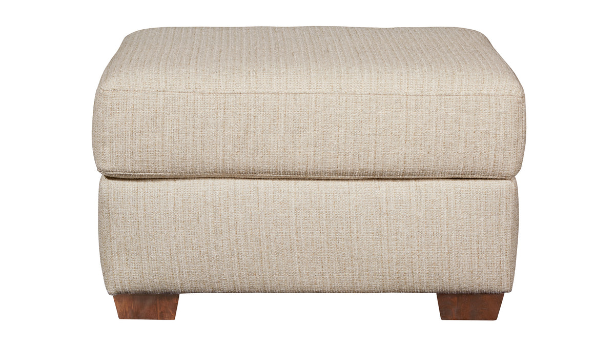 Degorgeous Ivory Ottoman