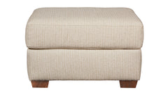 Degorgeous Ivory Ottoman