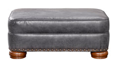 Acquisition Storm Microfiber Ottoman