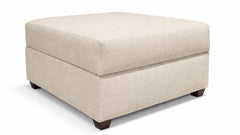 Solara Straw Ottoman with Crypton Fabric | Gallery Furniture