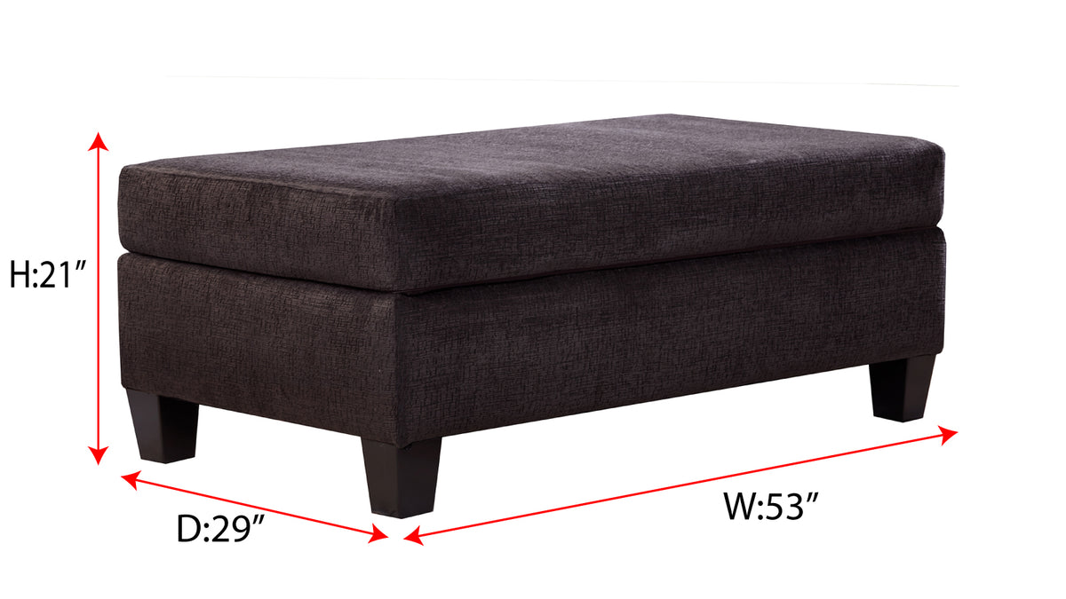 Maroni Chocolate Ottoman