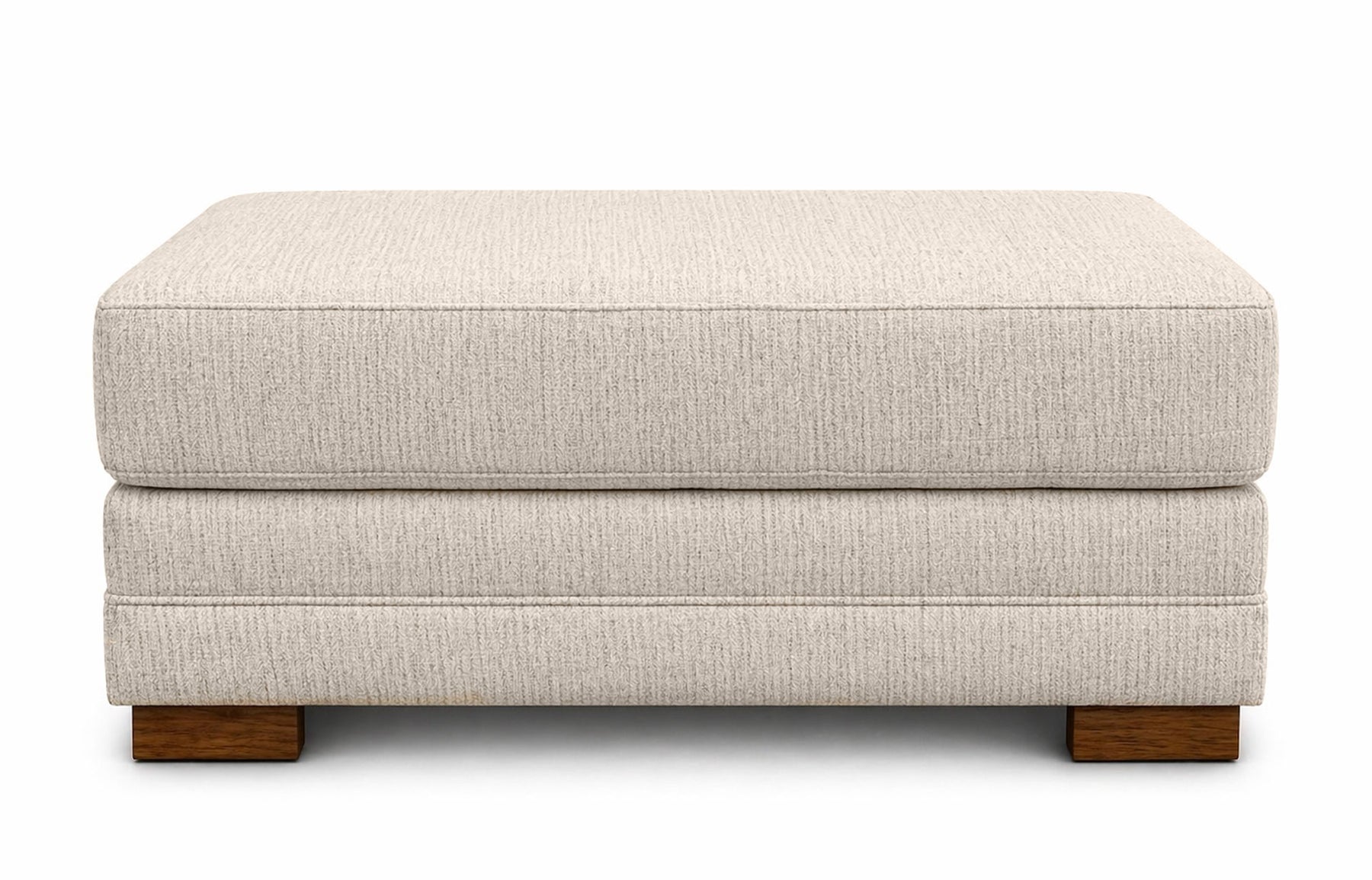Otomana Tweed Oatmeal de Mayo | Sofá fabricado en EE. UU. | Gallery Furniture