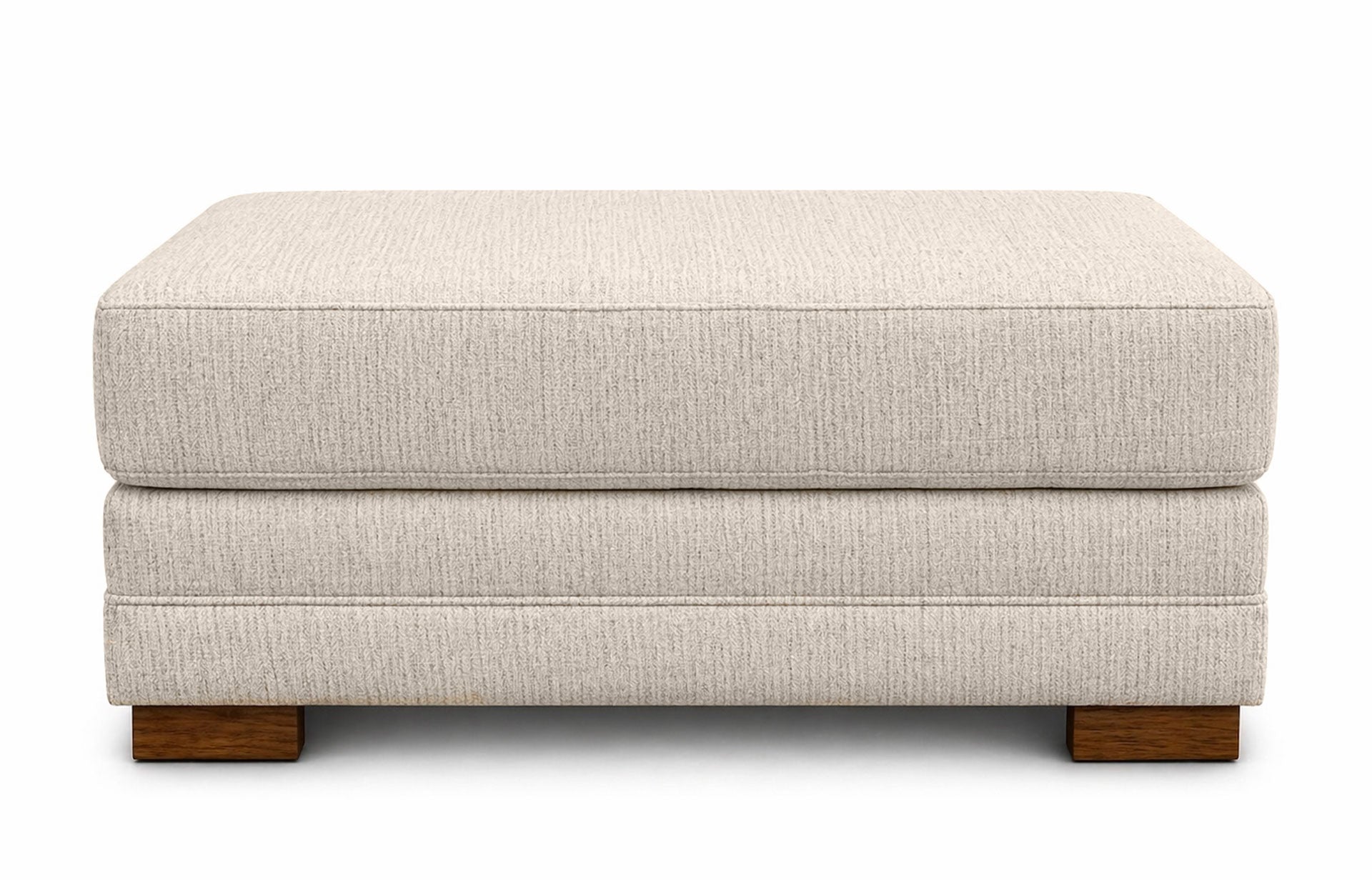 Otomana Tweed Oatmeal de Mayo | Sofá fabricado en EE. UU. | Gallery Furniture