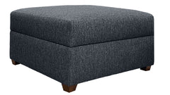 Navy Revolution Storage Ottoman