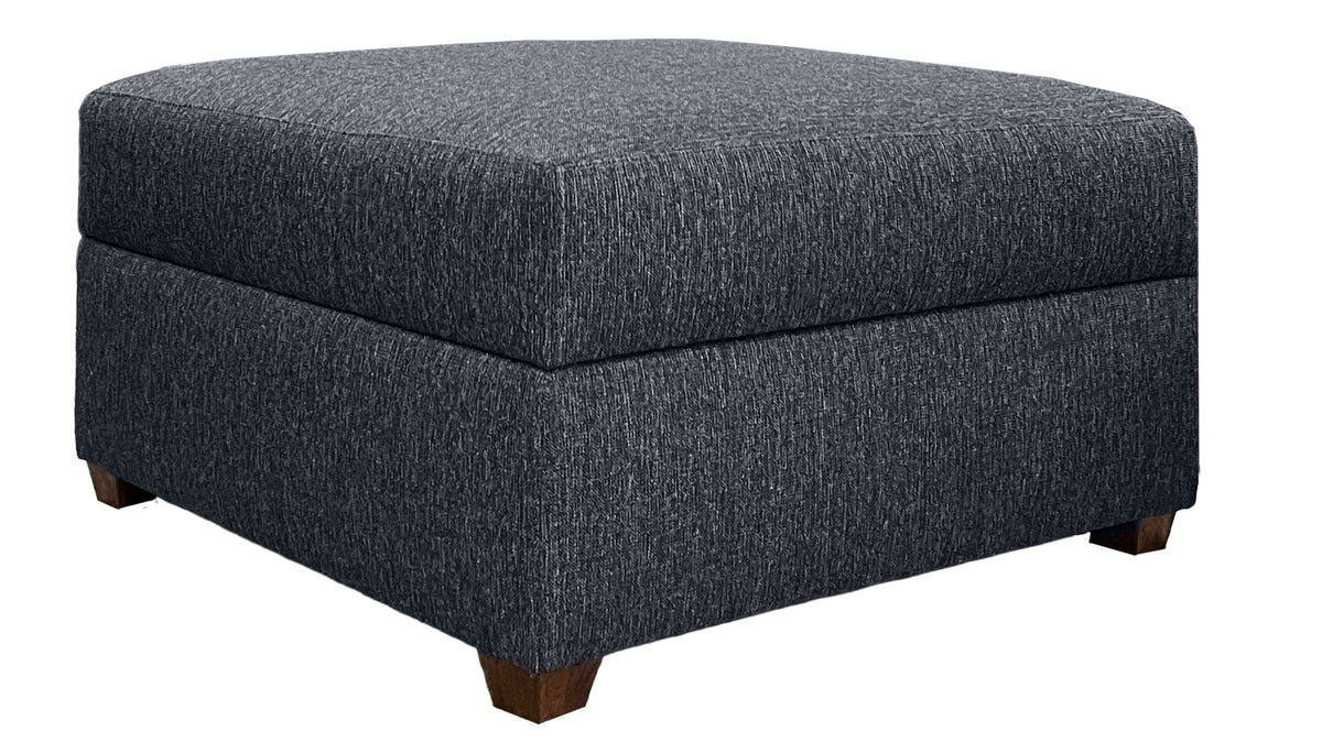 Navy Revolution Storage Ottoman