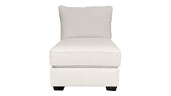 Amara Chalk Performance Fabric Armless Chair