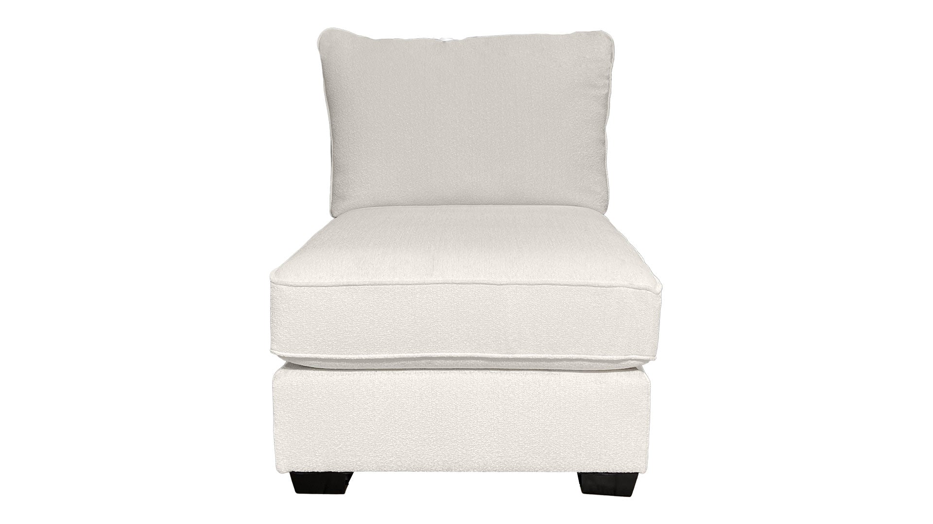 Amara Chalk Performance Fabric Armless Chair