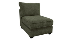 Madrid Moss Performance Fabric Sectional Armless Chair