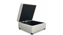 Solara Pebble Storage Ottoman - Multi-Functional Ottoman with Hidden Storage by Mayo