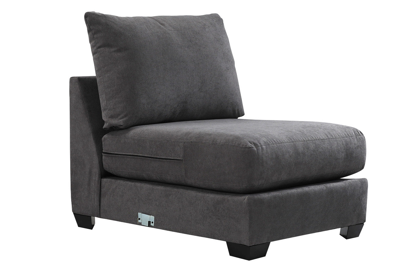 SENSATION CHARCOAL ARMLESS CHAIR