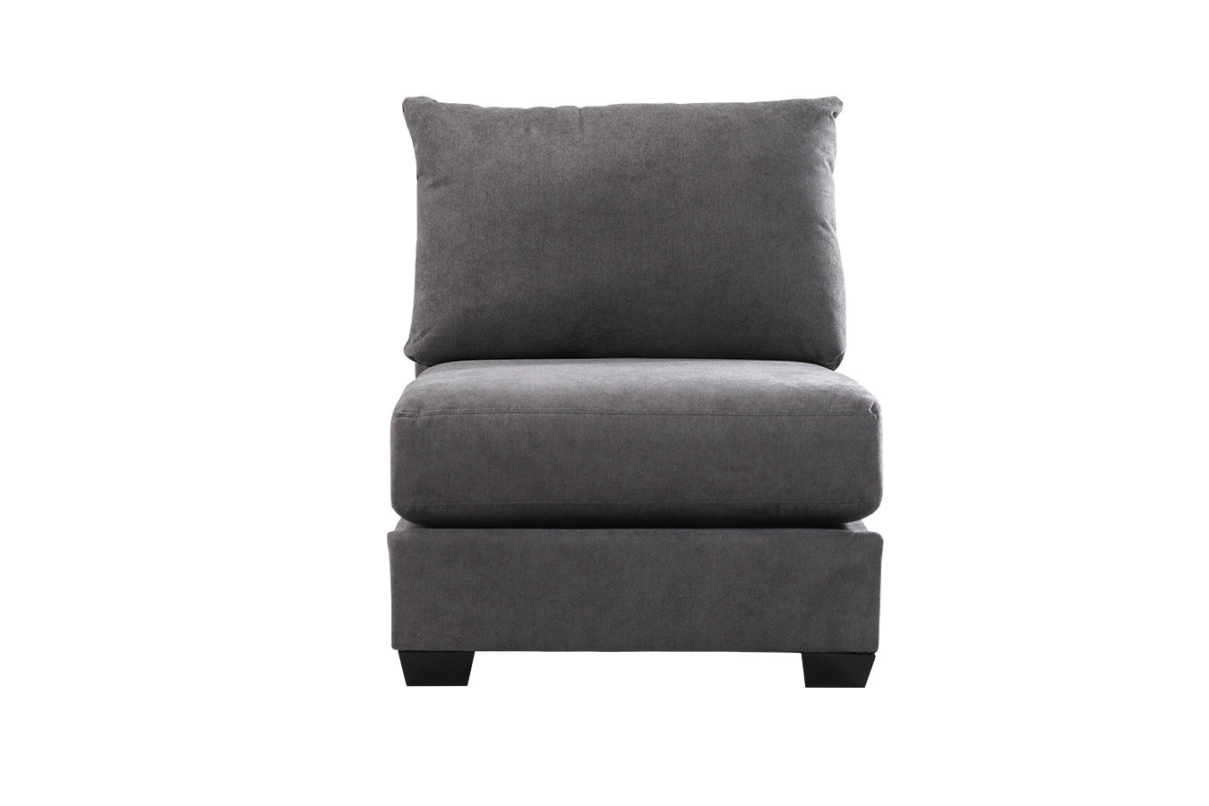 SENSATION CHARCOAL ARMLESS CHAIR