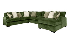 Luscious Pine 3pc Sectional with Chaise