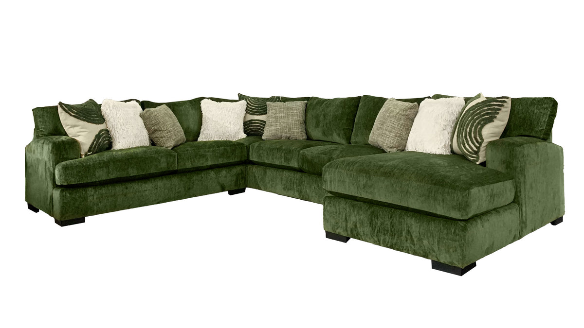 Luscious Pine 3pc Sectional with Chaise