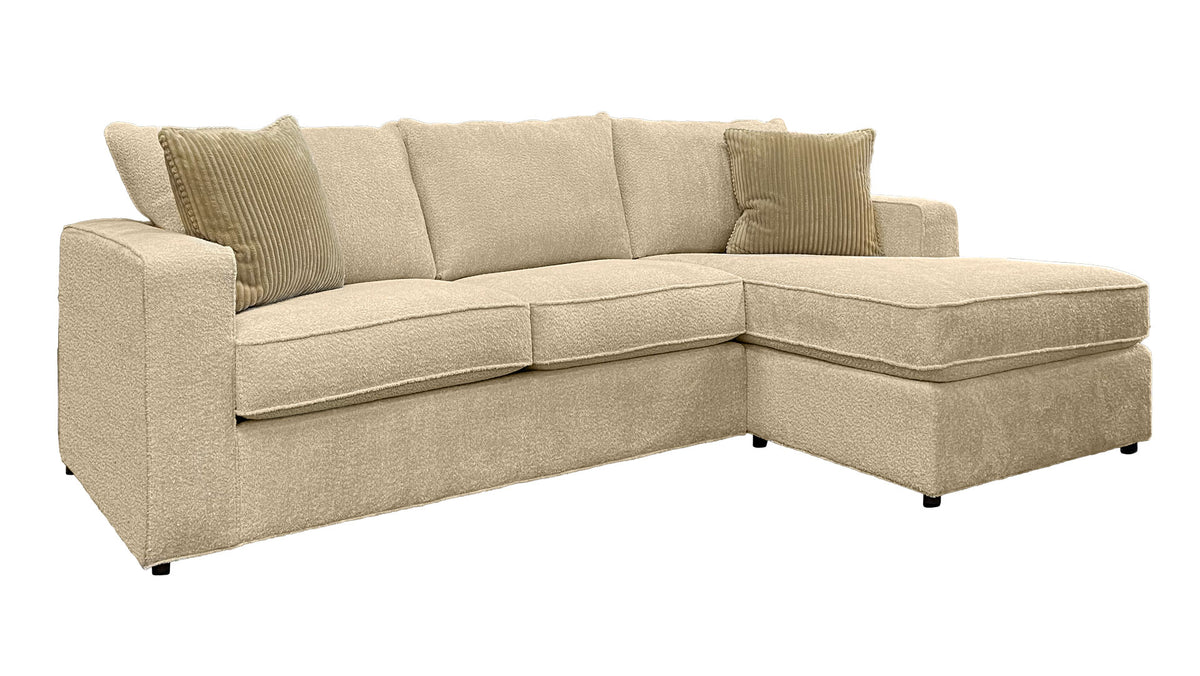 2pc Milford Light Taupe Sectional with Chaise