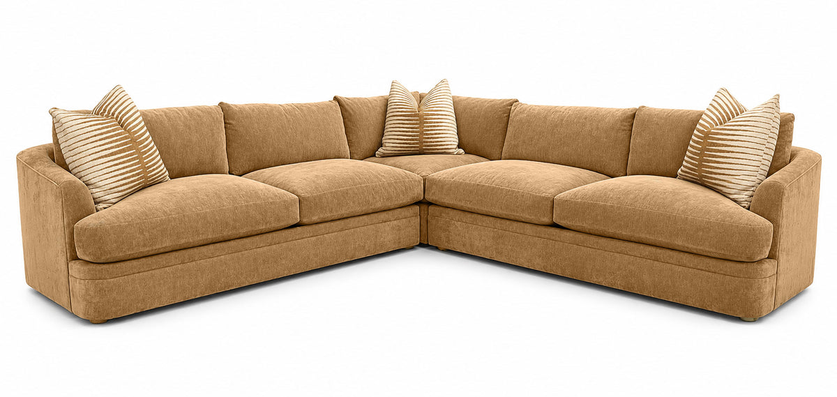 Jonas 3pc Sectional Sofa | Upholstered Living Room Sectional | Gallery Furniture