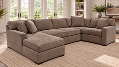4pc Sectional with Full Sleeper and Chaise | Gallery Furniture
