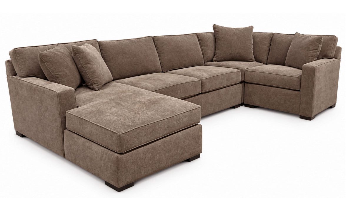 4pc Sectional with Full Sleeper and Chaise | Gallery Furniture