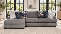 Gallery Furniture Designs Sensation Charcoal LAF Chaise Chofa | Fabricado en EE. UU.