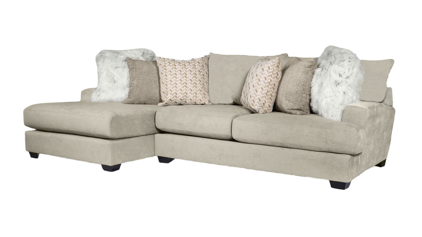 Sensation Cream 2 Pc. Left Arm Facing Chaise Chofa