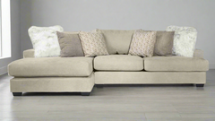 Sensation Cream 2 Pc. Left Arm Facing Chaise Chofa