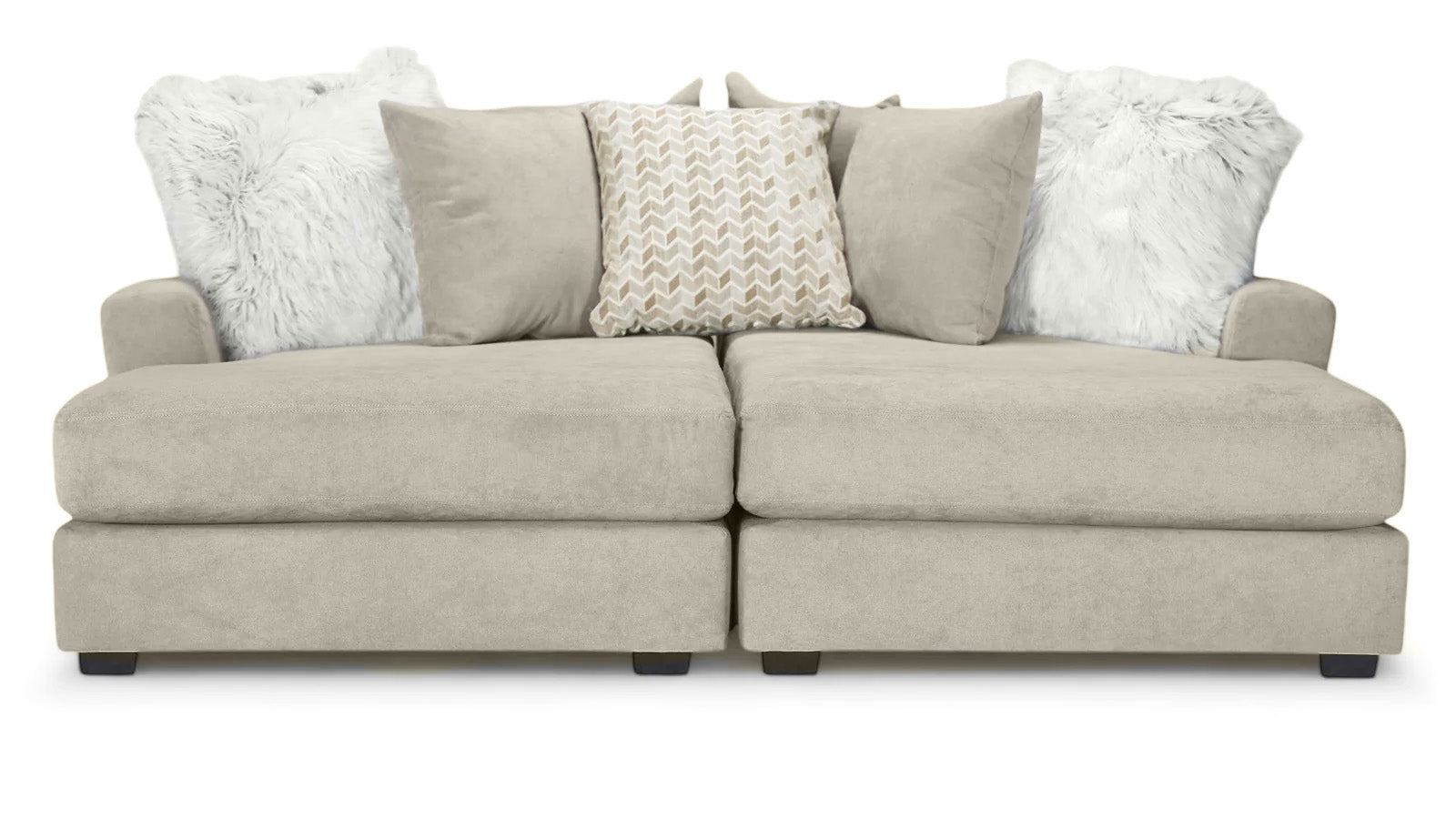 Sensation Cream Oversized Double Chaise