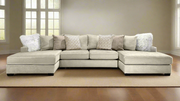 3pc Sensation Cream Double Chaise Sectional