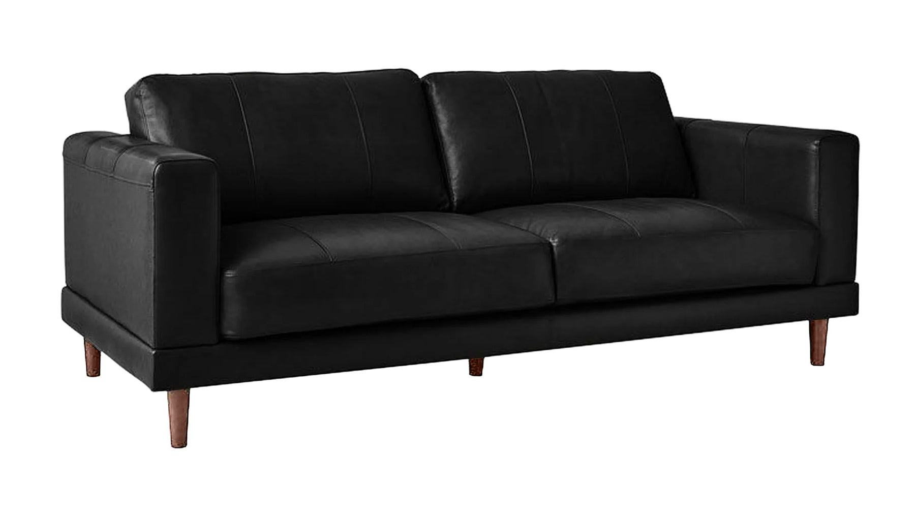 Fiero Sofá de piel negro a juego