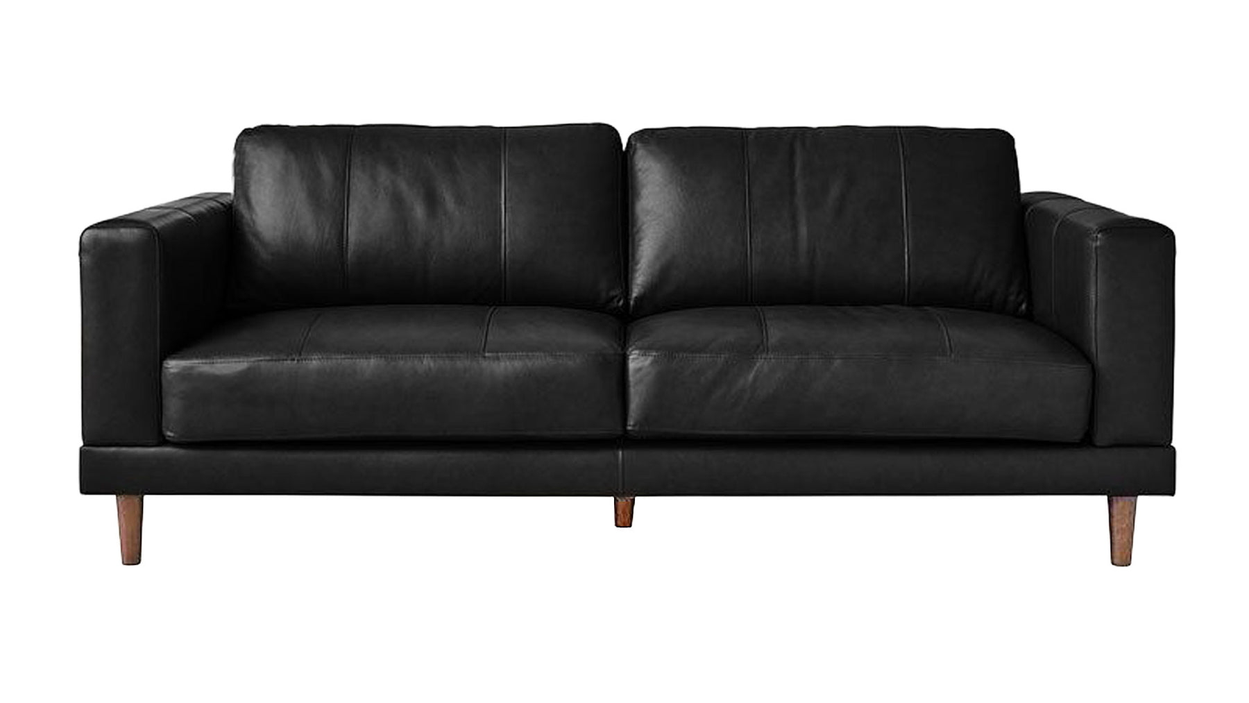 Fiero Sofá de piel negro a juego