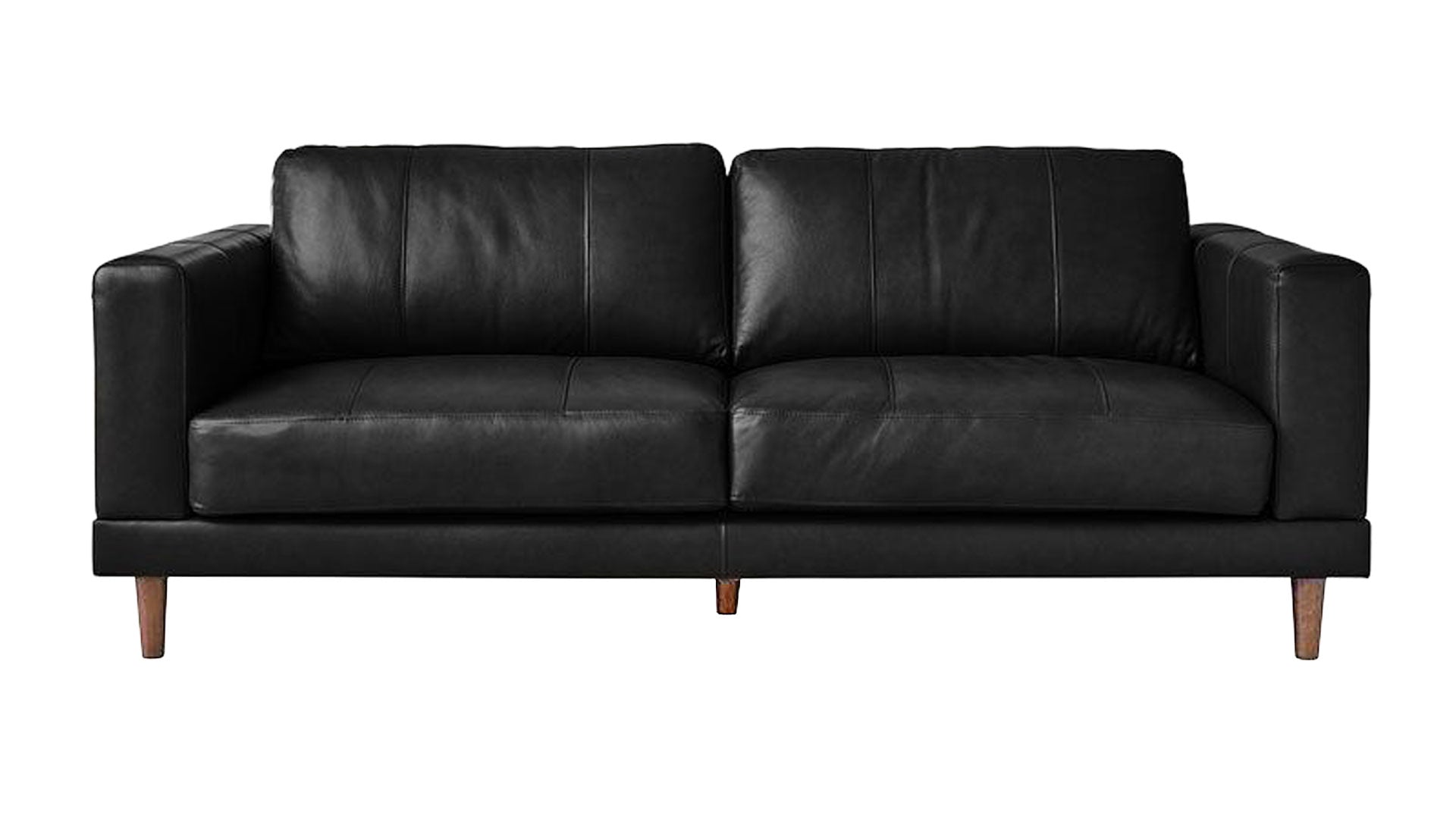 Fiero Sofá de piel negro a juego