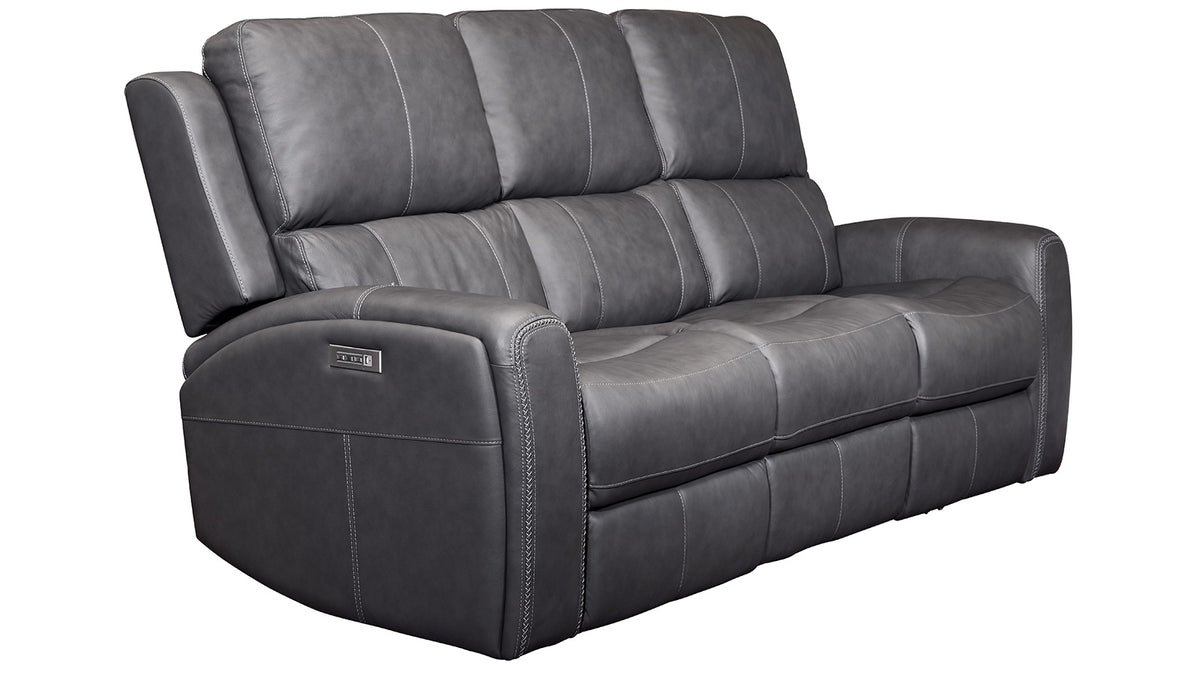 Sofá King Cowboy Gris P3 Reclinable Eléctrico 