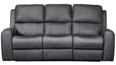 Sofá King Cowboy Gris P3 Reclinable Eléctrico 