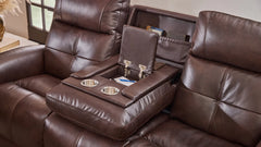 Cloud Nine Stitch Brown Leather P5 Power Reclining Collection
