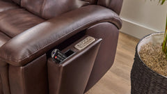 Cloud Nine Stitch Brown Leather P5 Power Reclining Collection
