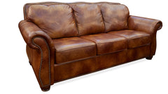 4 Pc Navasota Molasses Leather Living Room Set (Sofa, Loveseat, Chair, & Ottoman)