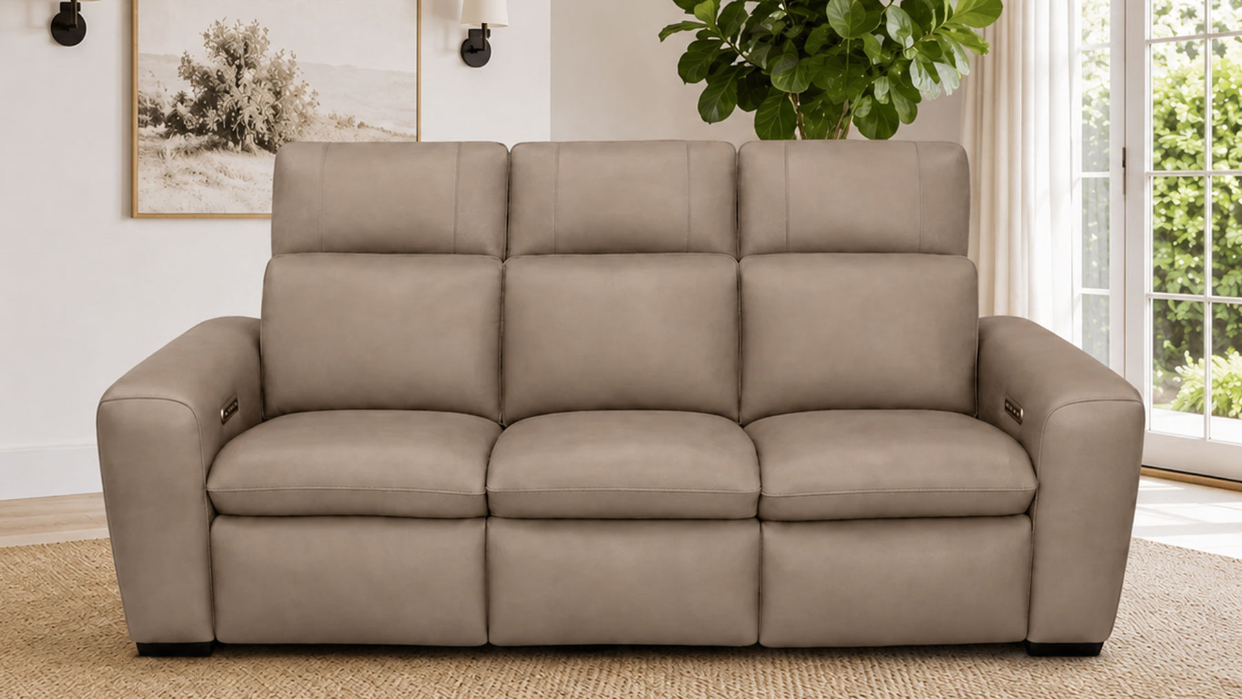 MacPulse Immersive Sound Power Motion Leather Sofa