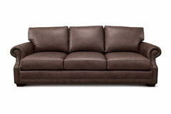  leather sofa on a white background