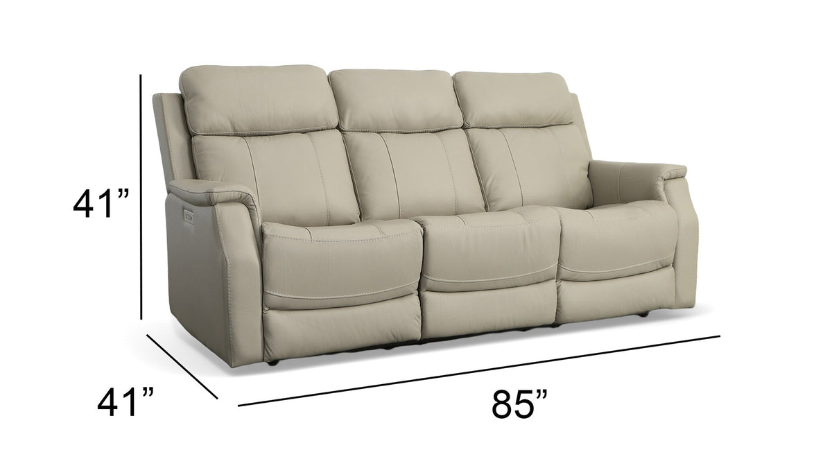 Eastlake Leather Power Reclining Sofa With Power Headrest