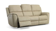 Big Spring Beige Leather P3 Power Reclining Sofa