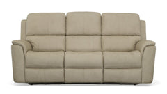 Big Spring Beige Leather P3 Power Reclining Sofa