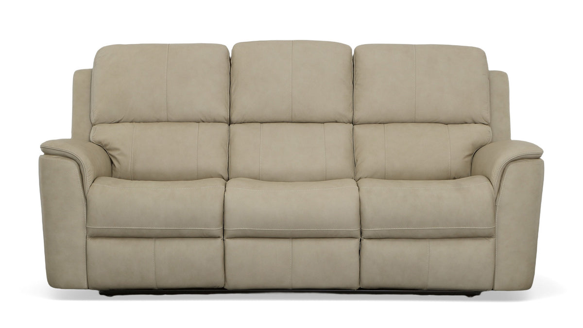 Big Spring Beige Leather P3 Power Reclining Sofa