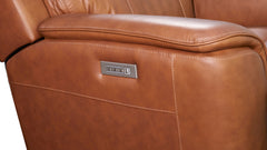 Big Spring Saddle Brown Leather P3 Power Reclining Sofa