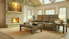 Weathered Stone Leather P3 Power Reclining Sofa