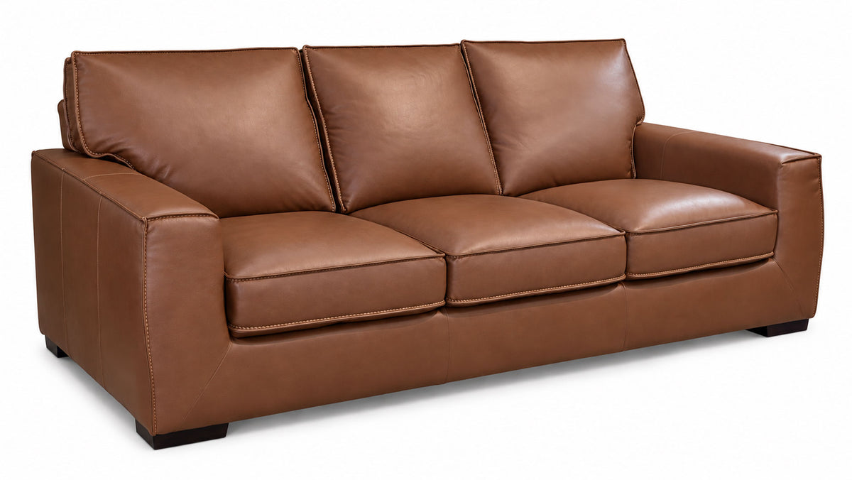 Artemis 100% Top Grain Leather Sofa | Gallery Furniture
