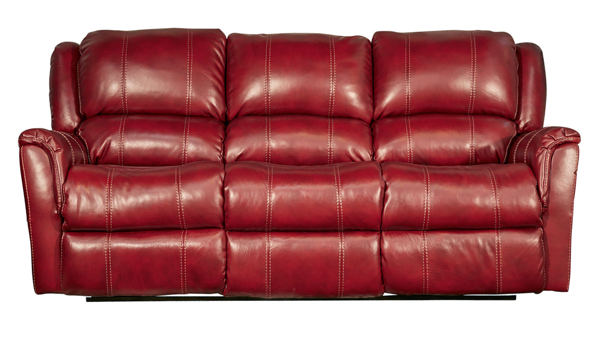 Mercury Red Reclining Sofa
