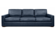 Revelation Oceanic Blue Top Grain Leather Sofa
