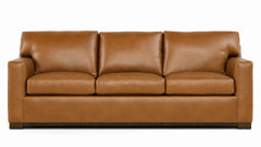 Stickley Sidney 100% Leather 89-Inch Sofa | Made in USA – Gallery Furniture